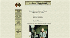Desktop Screenshot of freiherrvonpallandt.de